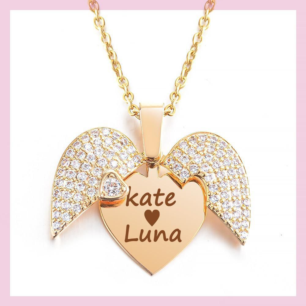 Heart Necklace With Customized Name